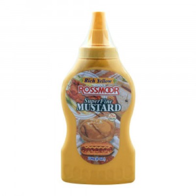 Rich Yellow Rossmoor Superfine Mustard Bottle